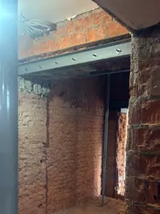 Усиление проёма швеллером