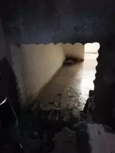Выбуривание проёма в стене