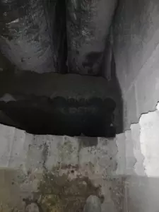 Выбуривание проёма в труднодоступном месте